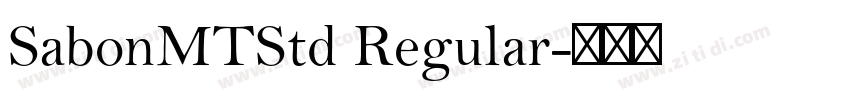 SabonMTStd Regular字体转换
